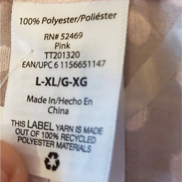 Time and True L/XL pink and white soft and comfy - Picture 3 of 6